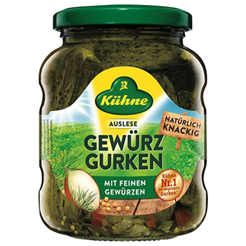 【FOOD de WINE】キューネ ガーキンス 370ml / ウィングエース(Kuhne Gherkins)